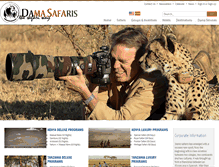 Tablet Screenshot of damasafaris.com